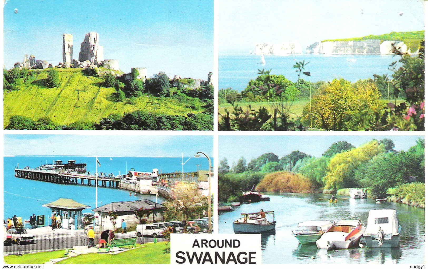 SCENES AROUND SWANAGE, DORSET, ENGLAND. UNUSED POSTCARD Ew8 - Swanage