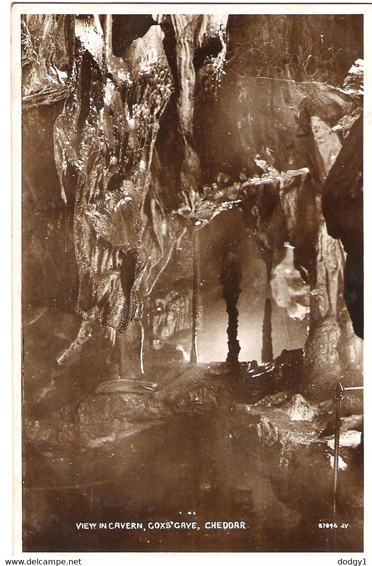 COX CAVE, CHEDDAH, SOMERSET, ENGLAND. UNUSED POSTCARD Ew9 - Cheddar