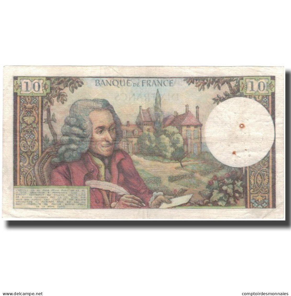 France, 10 Francs, Voltaire, 1970, 1970-02-05, TTB, KM:147c - 10 F 1963-1973 ''Voltaire''