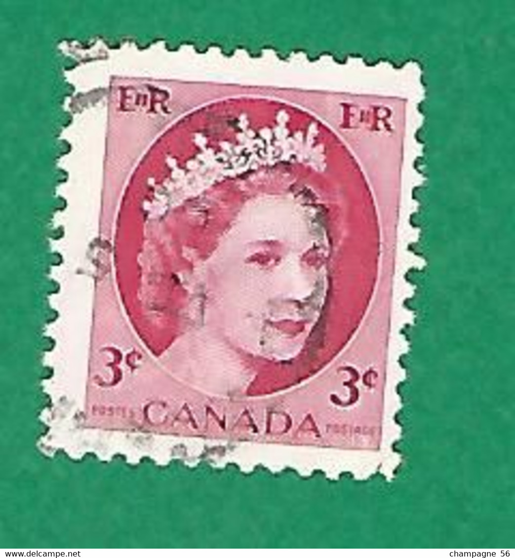 1954 N° 269 ELIZABETH II  3 C.  OBLITÉRÉ - Usados