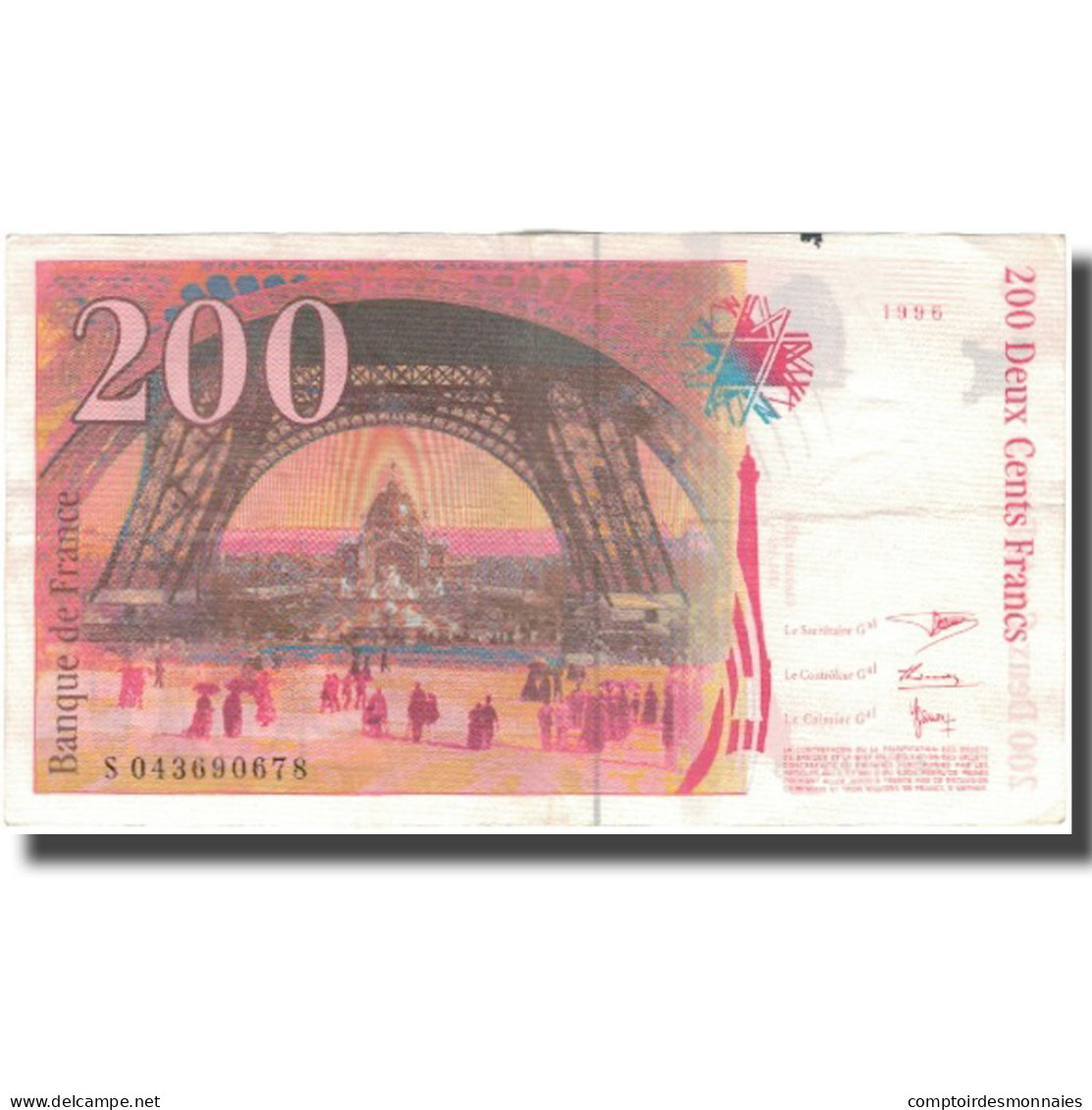 France, 200 Francs, Eiffel, 1996, SUP, Fayette:75.3a, KM:159b - 200 F 1995-1999 ''Eiffel''