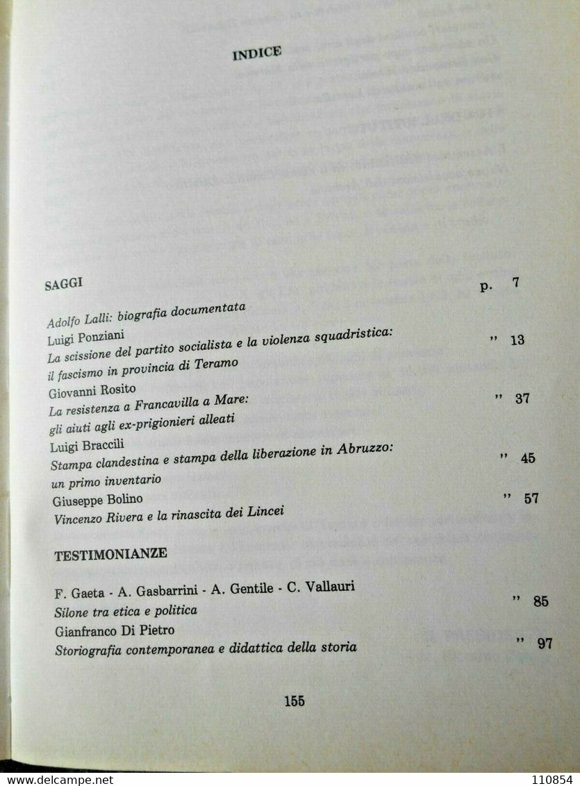 Abruzzo-Rivista Abruzzese Di Studi Storici Dal Fascismo Alla Resistenza-1980 - War 1939-45