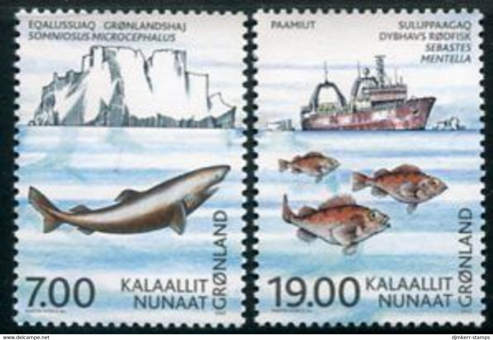 GREENLAND 2002 Marine Research MNH / **.  Michel 387-88 - Nuovi