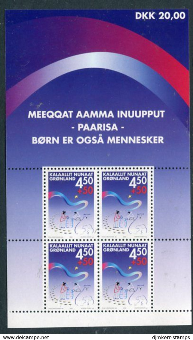 GREENLAND 2002 Paarisa Children's Project Block MNH / **.  Michel Block 23 - Ungebraucht