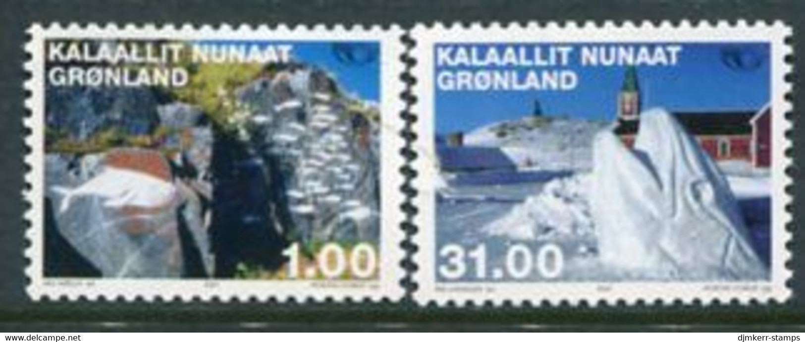 GREENLAND 2002 Nordic Countries: Contemporary Art MNH / **.  Michel 376-77 - Nuevos