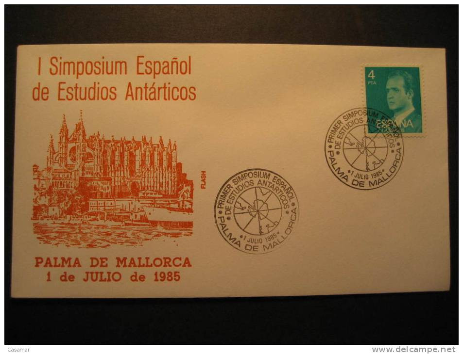 Sspanish Antartic Symposium Palma Mallorca Baleares 1985 Antarctic Antarctique Antarctica Cover - Sonstige & Ohne Zuordnung