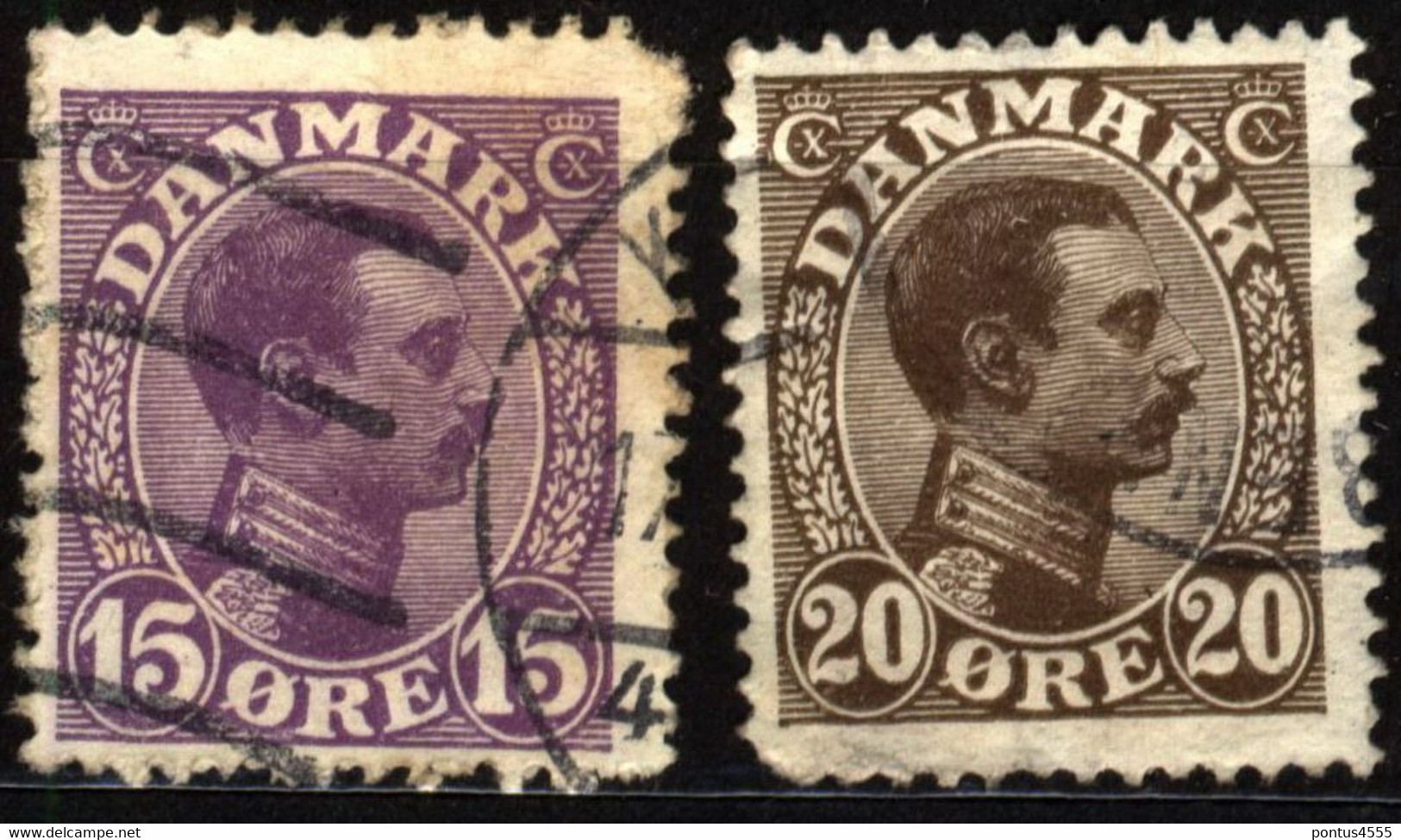 Denmark 1913 Mi 69-70 King Christian X - Other & Unclassified