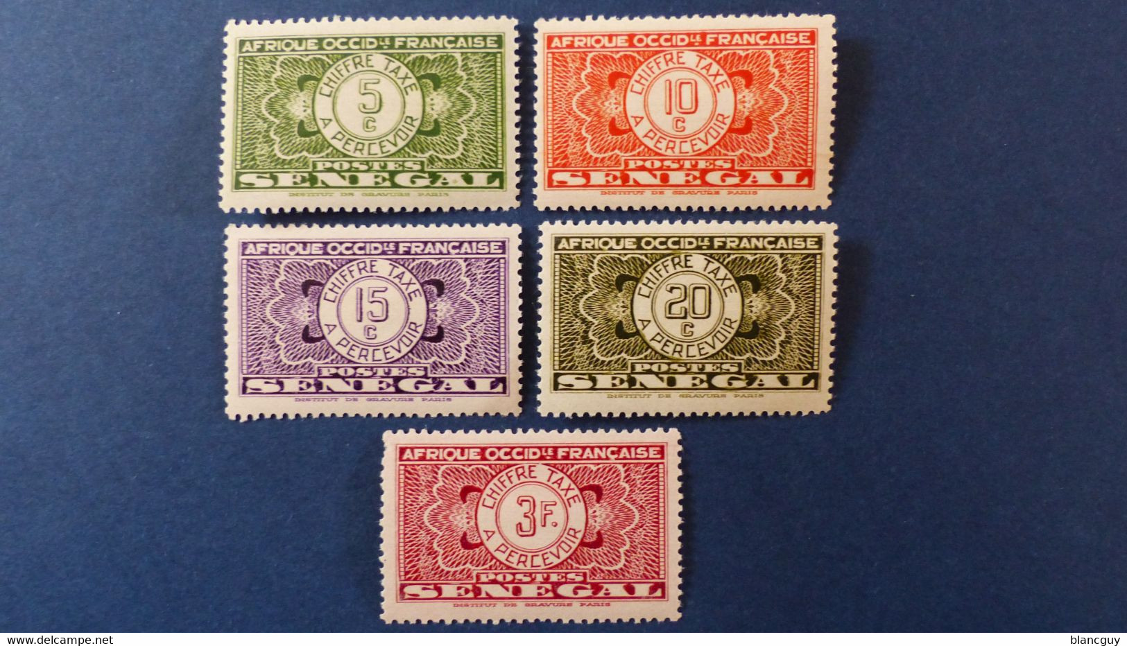 Sénégal - Taxe - YT N° 22 - 23 - 24 - 25 - 31 * Neuf Avec Charnière - Timbres-taxe