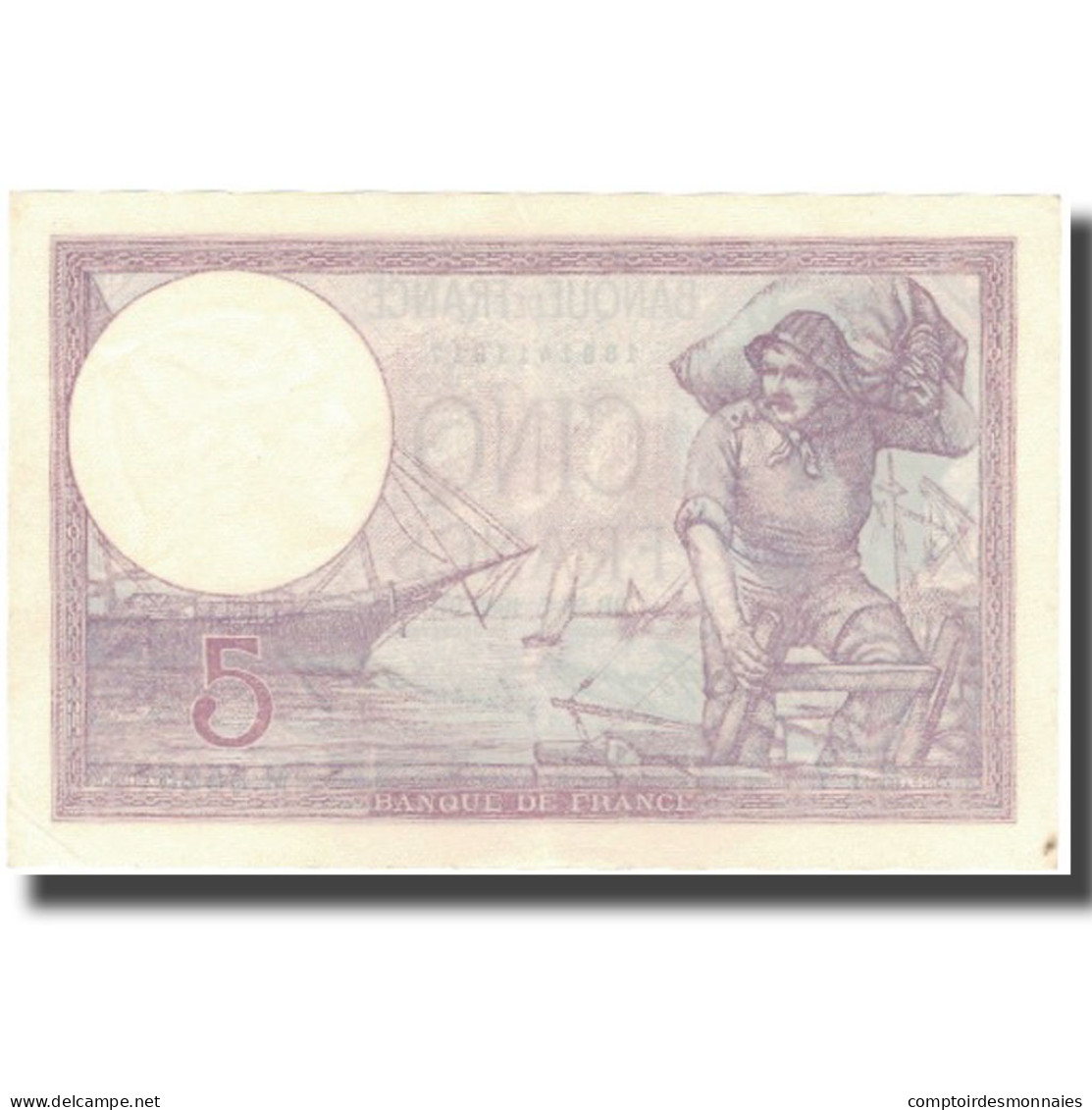 France, 5 Francs, Violet, 1933, 1933-05-26, SPL, Fayette:3.17, KM:72e - 5 F 1917-1940 ''Violet''
