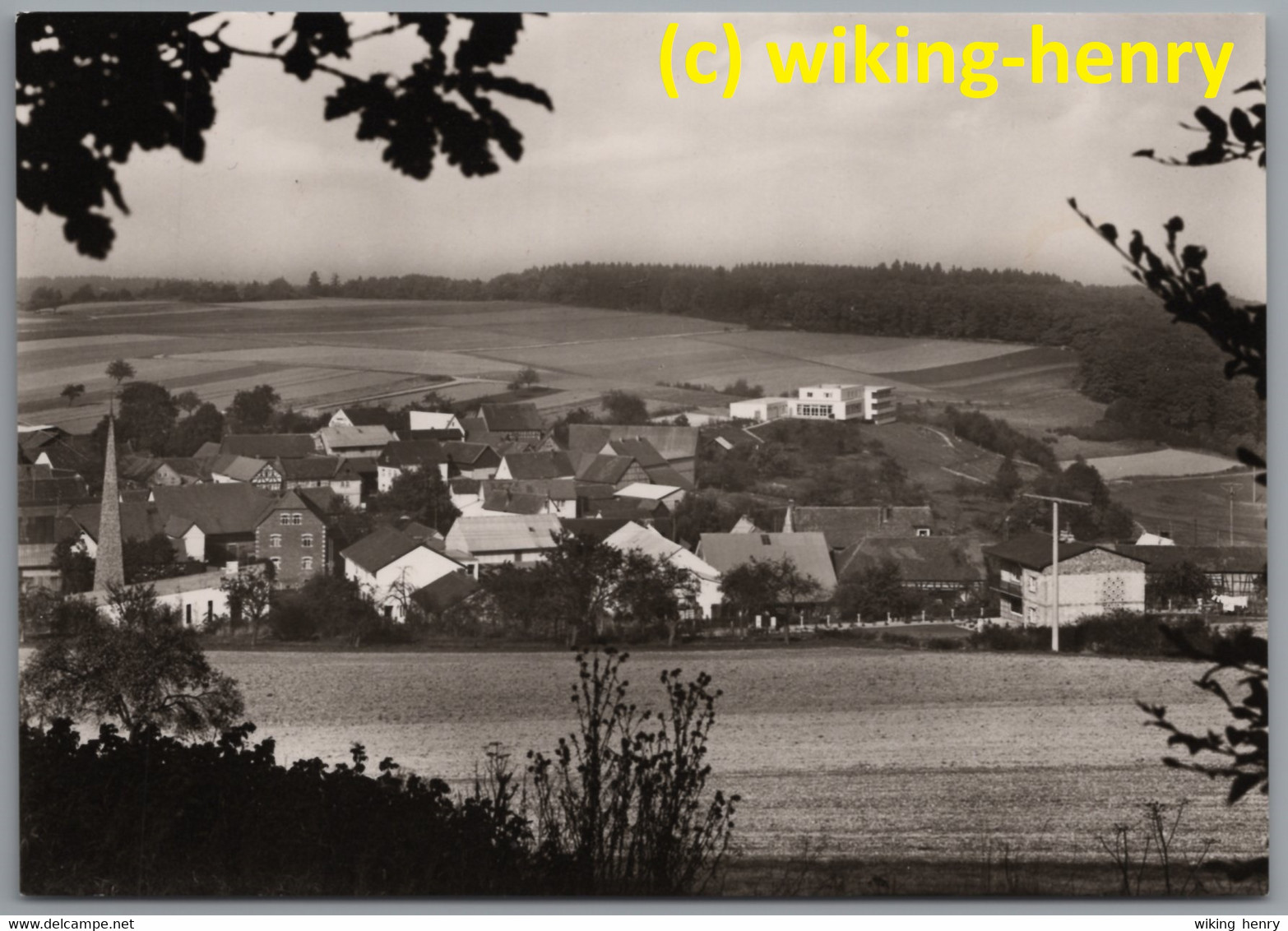 Butzbach Bodenrod - S/w Ortsansicht 1   Familienlandheim Der Heilandsgemeinde - Butzbach