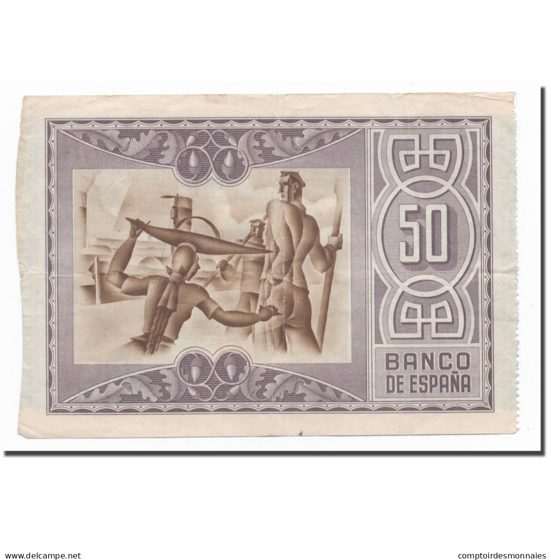 Billet, Espagne, 50 Pesetas, 1937, 1937-01-01, KM:S564, TTB - 50 Peseten