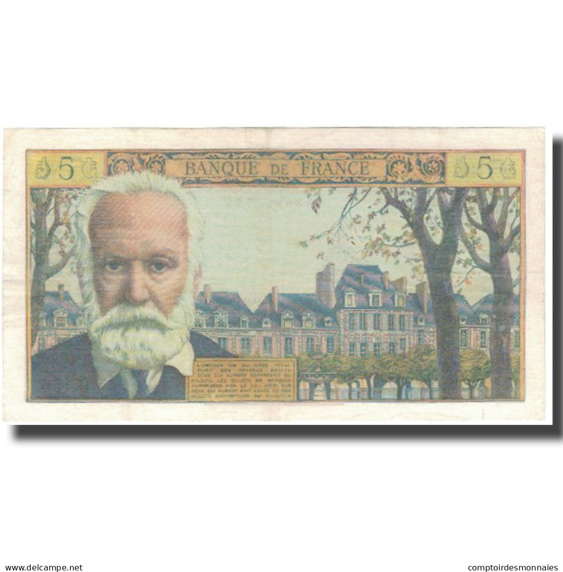 France, 5 Nouveaux Francs, Victor Hugo, 1965, 1965-10-07, TTB+, Fayette:56.20 - 5 NF 1959-1965 ''Victor Hugo''