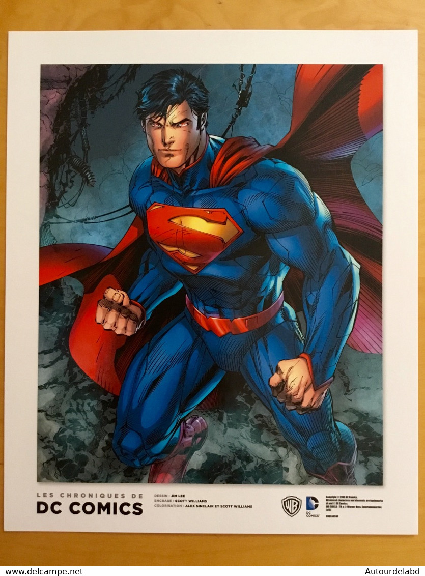 Ex Libris (dessin) SUPERMAN - Par Jim Lee (DC Comics) - Illustrateurs J - L