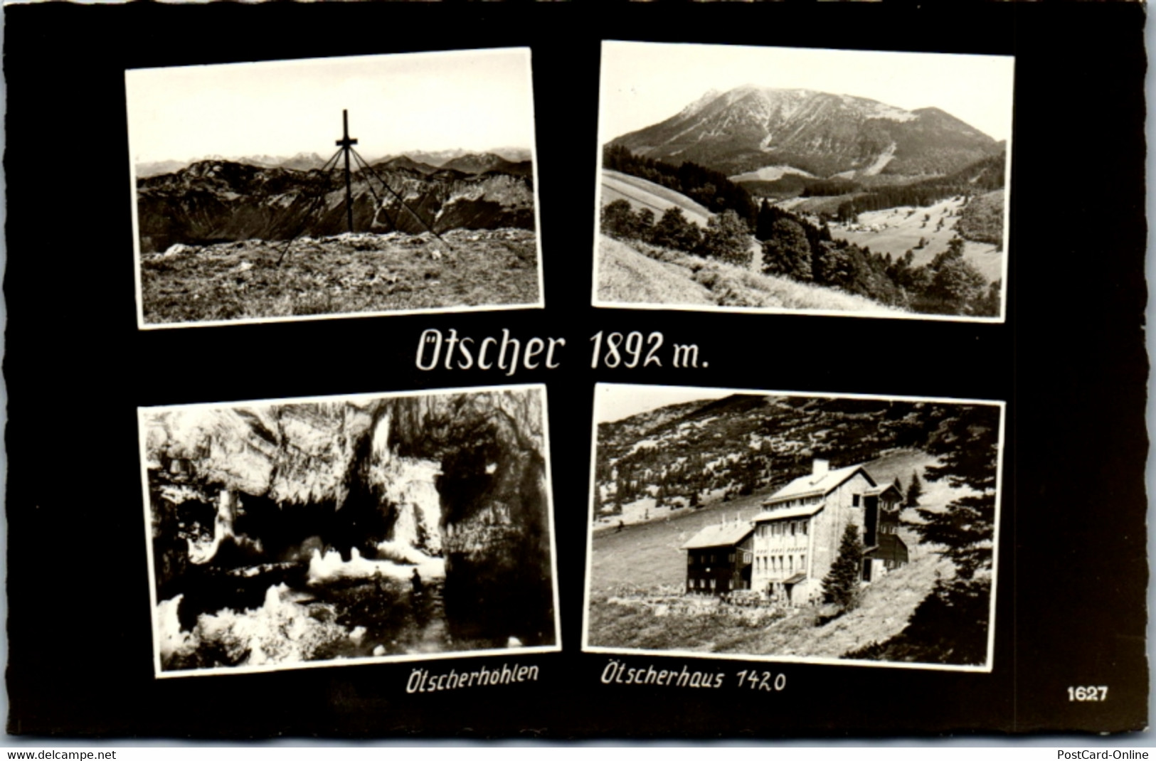 9850 - Niederösterreich - Ötscher , Ötscherhöhlen , Ötscherhaus , Mehrbildkarte - Gelaufen 1970 - Scheibbs