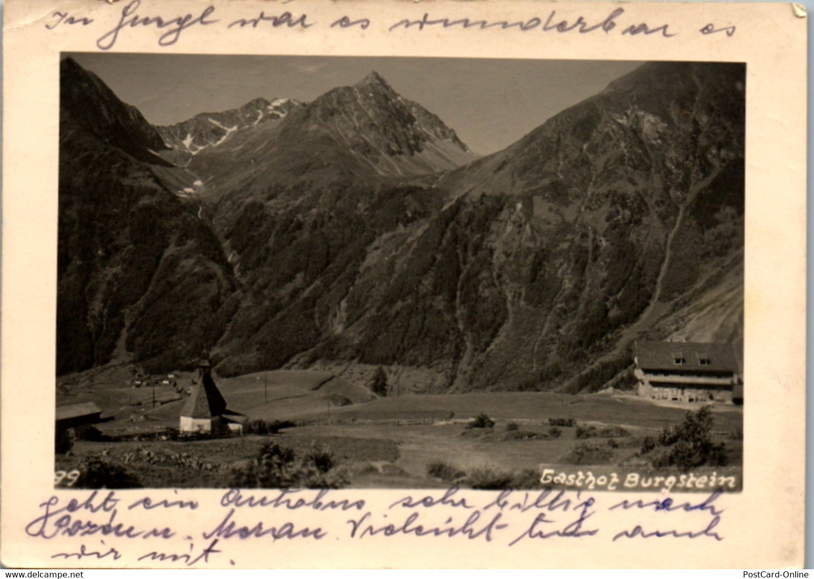 9900 - Tirol - Burgstein Bei Längenfeld , Gasthof Burgstein , Johann Schöpf - Gelaufen 1950 - Längenfeld