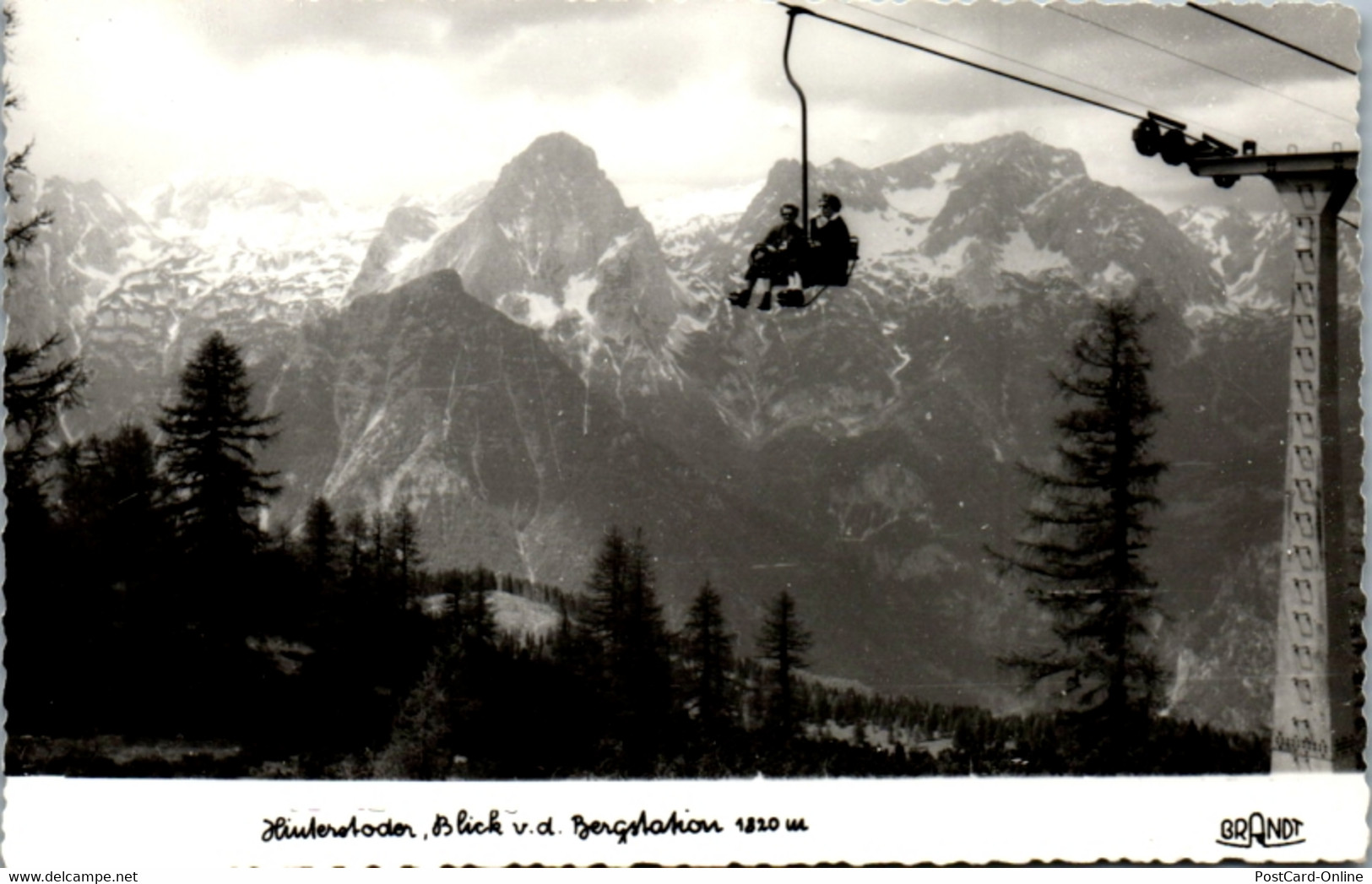 9990 - Oberösterreich - Hinterstoder , Blick V. D. Bergstation , Sessellift - Gelaufen 1962 - Hinterstoder