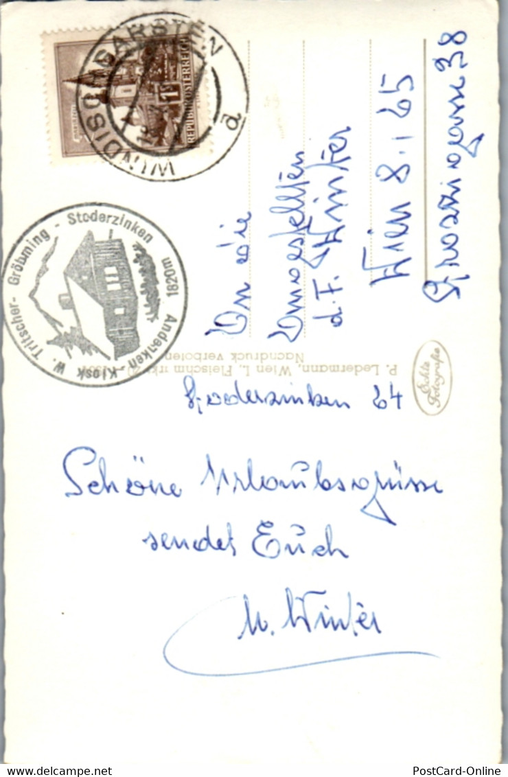 10027 - Steiermark - Gröbming , Stoderzinken Straße , Auto - Gelaufen 1964 - Gröbming