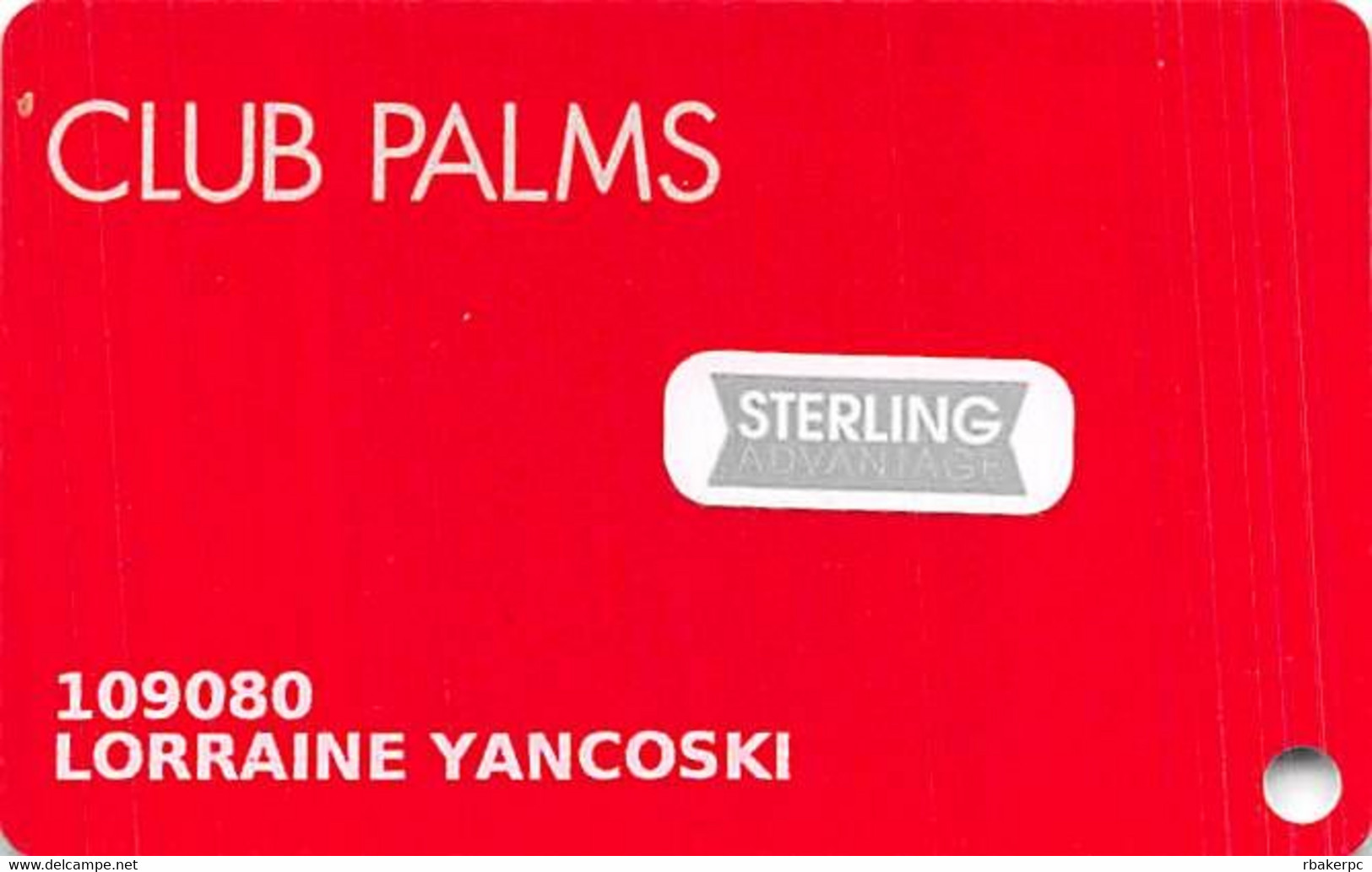 Palms Casino Las Vegas NV - Slot Card With Sterling Senior Stickers - Carte Di Casinò