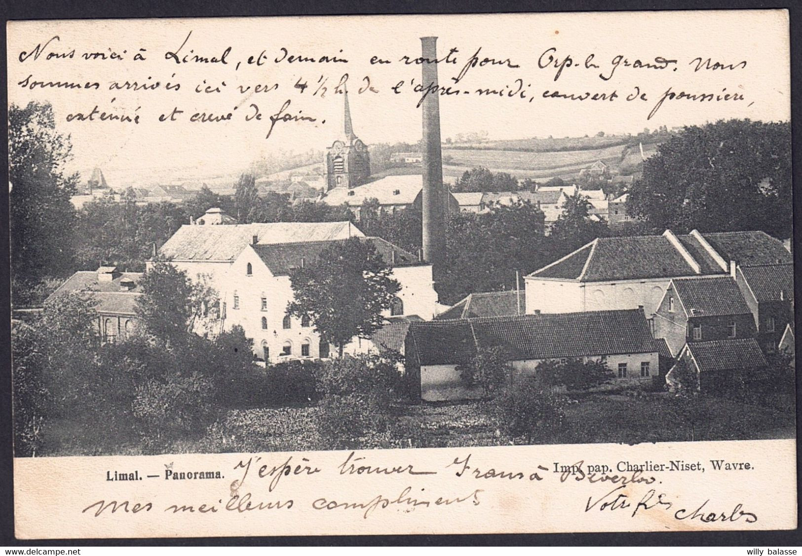 +++ CPA - LIMAL - Wavre - Panorama - 1906  // - Waver