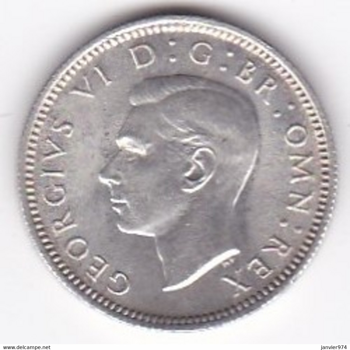 Grande Bretagne. 6 Pence 1944. George VI ,en Argent - H. 6 Pence