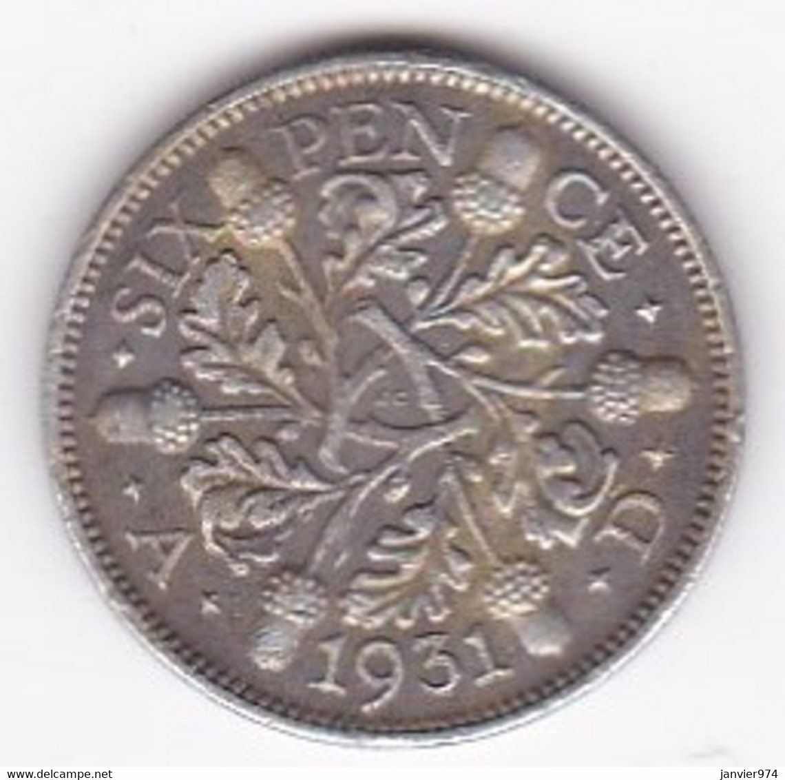 Grande Bretagne. 6 Pence 1931. George V, En Argent - H. 6 Pence