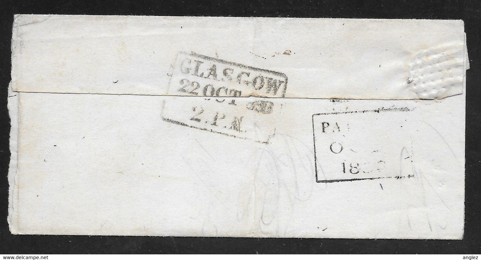 Great Britain - 1838 Wrapper To Glasgow - ...-1840 Préphilatélie