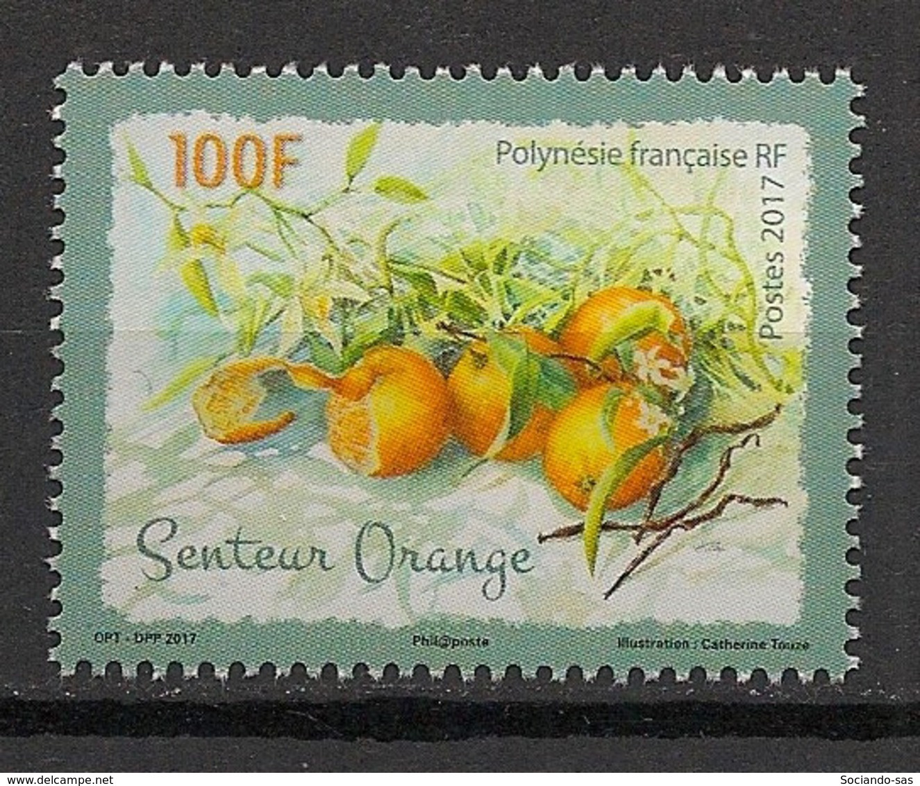POLYNESIE - 2017 - N°YT. 1155 - Fruits / Orange - Neuf Luxe ** / MNH / Postfrisch - Nuevos