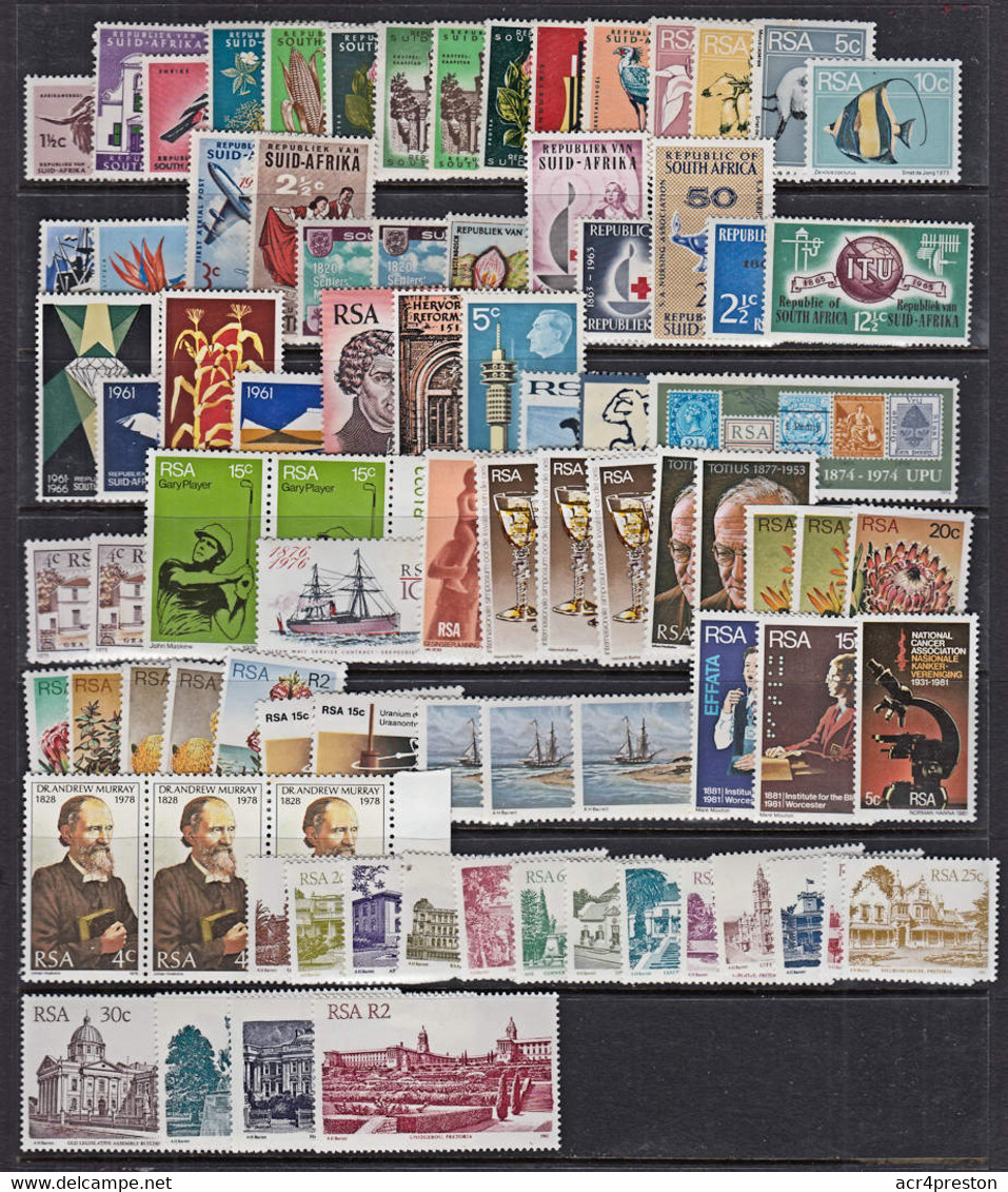 C0520 SOUTH AFRICA,  Small Lot Of 80+ MNH Stamps - Collections, Lots & Series