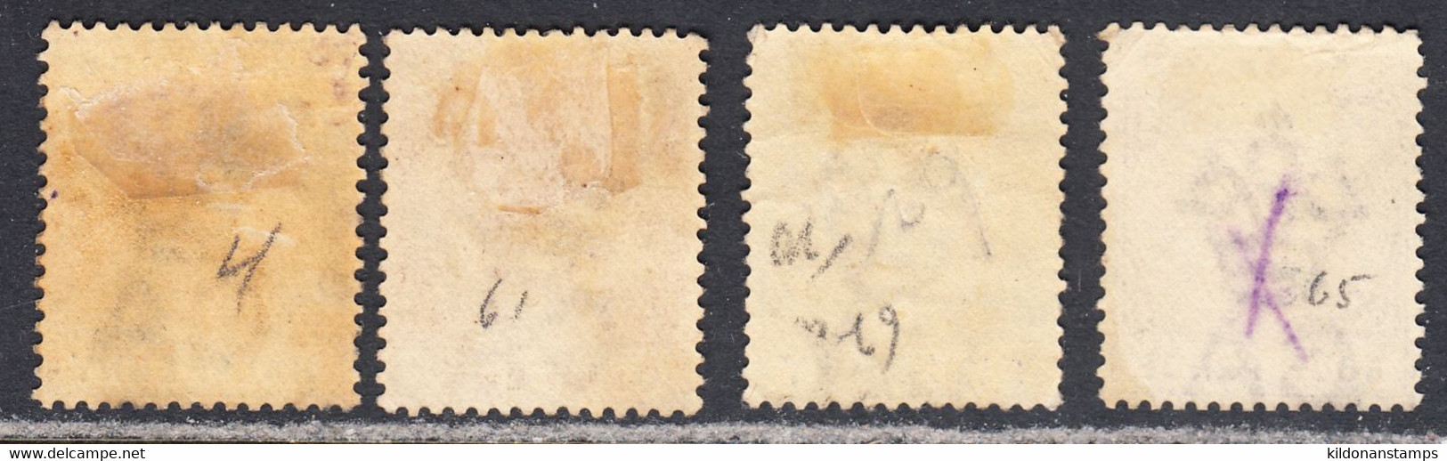 Barbados 1882-86 Cancelled, Sc# ,SG 89,91,93,98 - Barbades (...-1966)