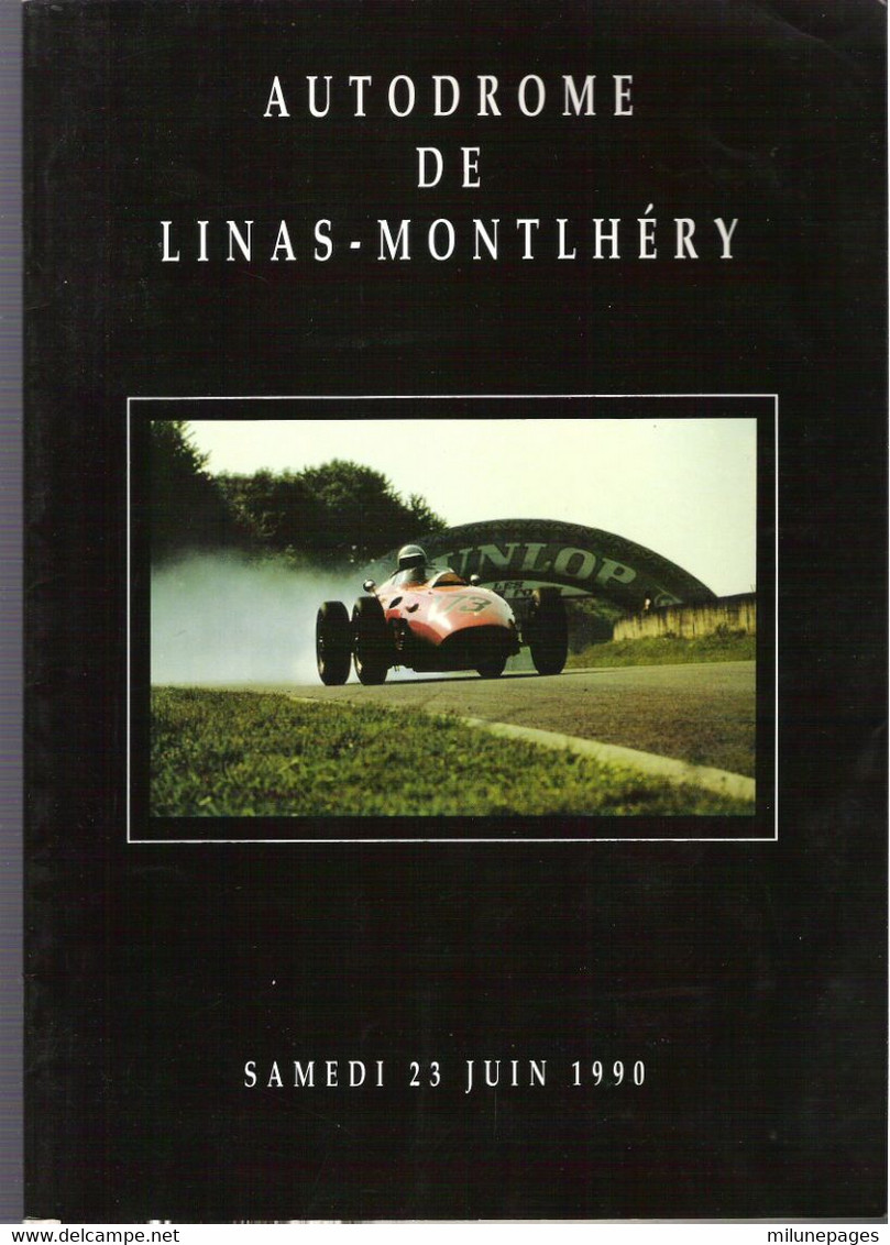 Plaquette Vente Aux Enchères Osenat 1990 à L'Autodrome De Linas-Montléry Voitures De Course Et De Sport Vintage - Autosport - F1