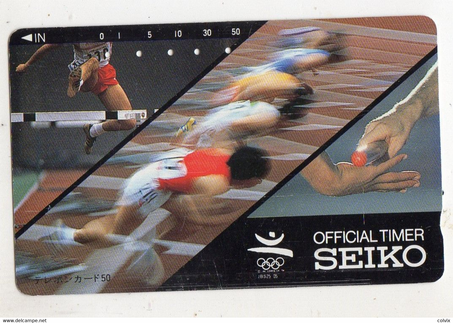 JAPON TELECARTE SPORT JEUX OLYMPIQUES ATHTLETISME BARCELONE 1992 SEIKO - Jeux Olympiques