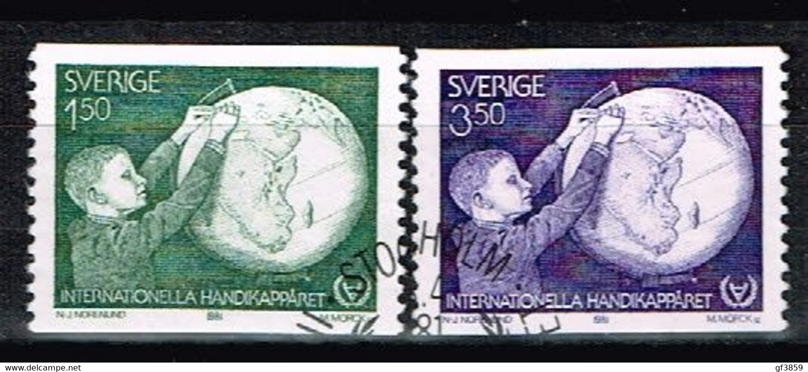 SUEDE / Oblitérés 1er Jour/Used FDC/1981 - Année Internationale Des Personnes Handicapées - Used Stamps