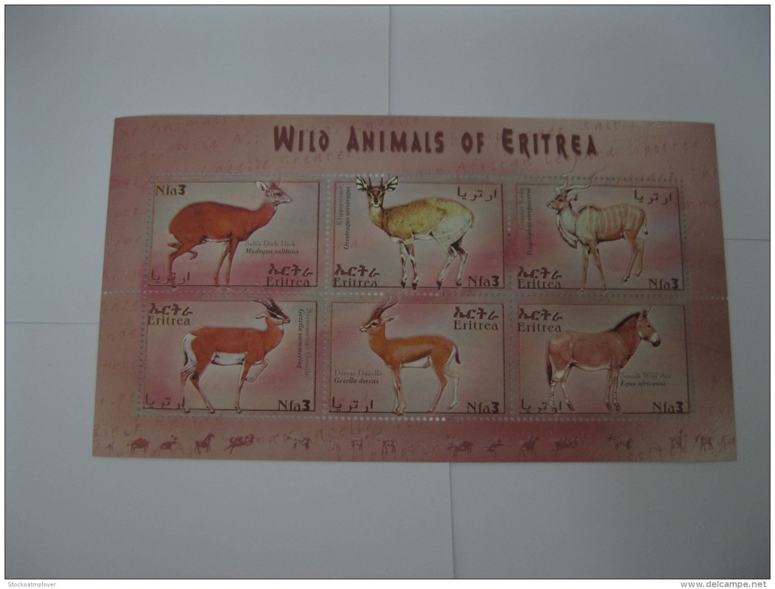 Eritrea 2001 Wild Animals Sheetlet 1  SC#351 - Eritrea