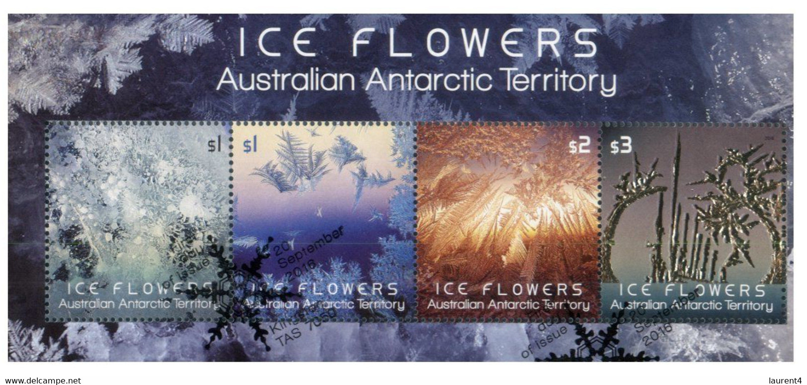 (PP 9) Australia - Mini-Sheet Cancelled - Ice Flowers (AAT) - Oblitérés