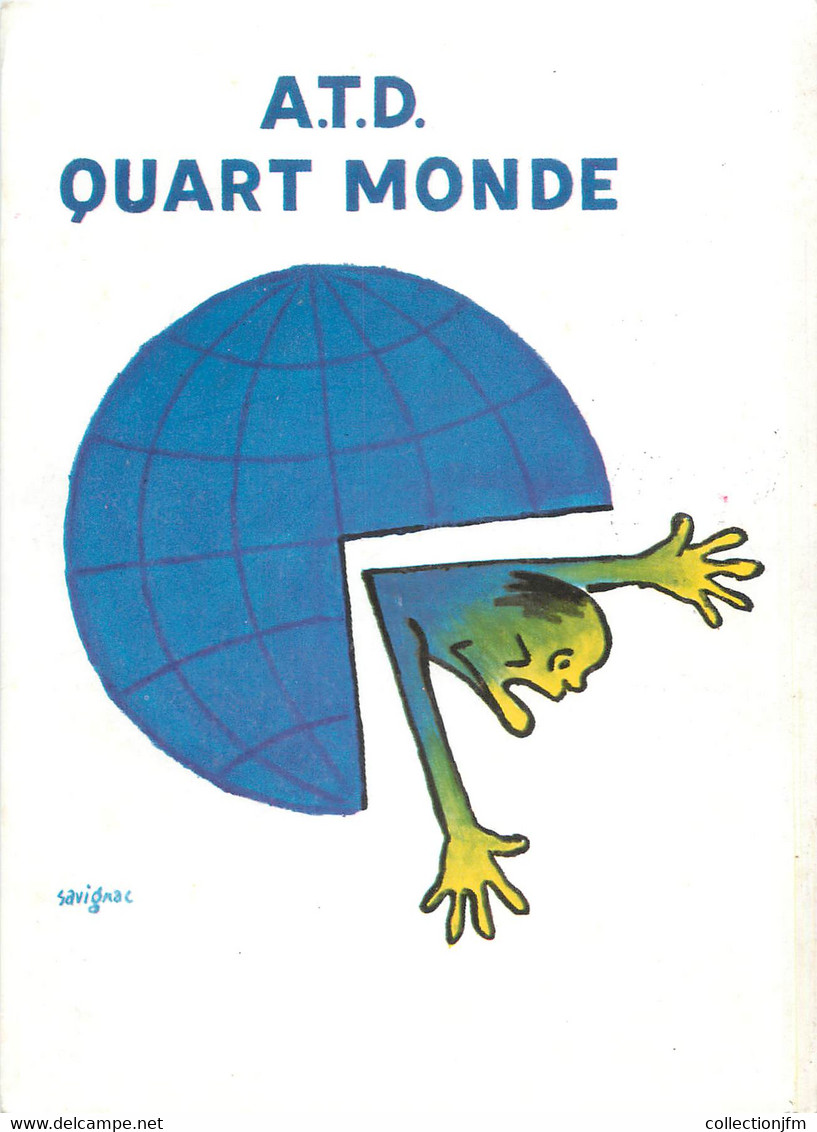 CPSM ILLUSTRATEUR SAVIGNAC " ATD Quart Monde" - Savignac
