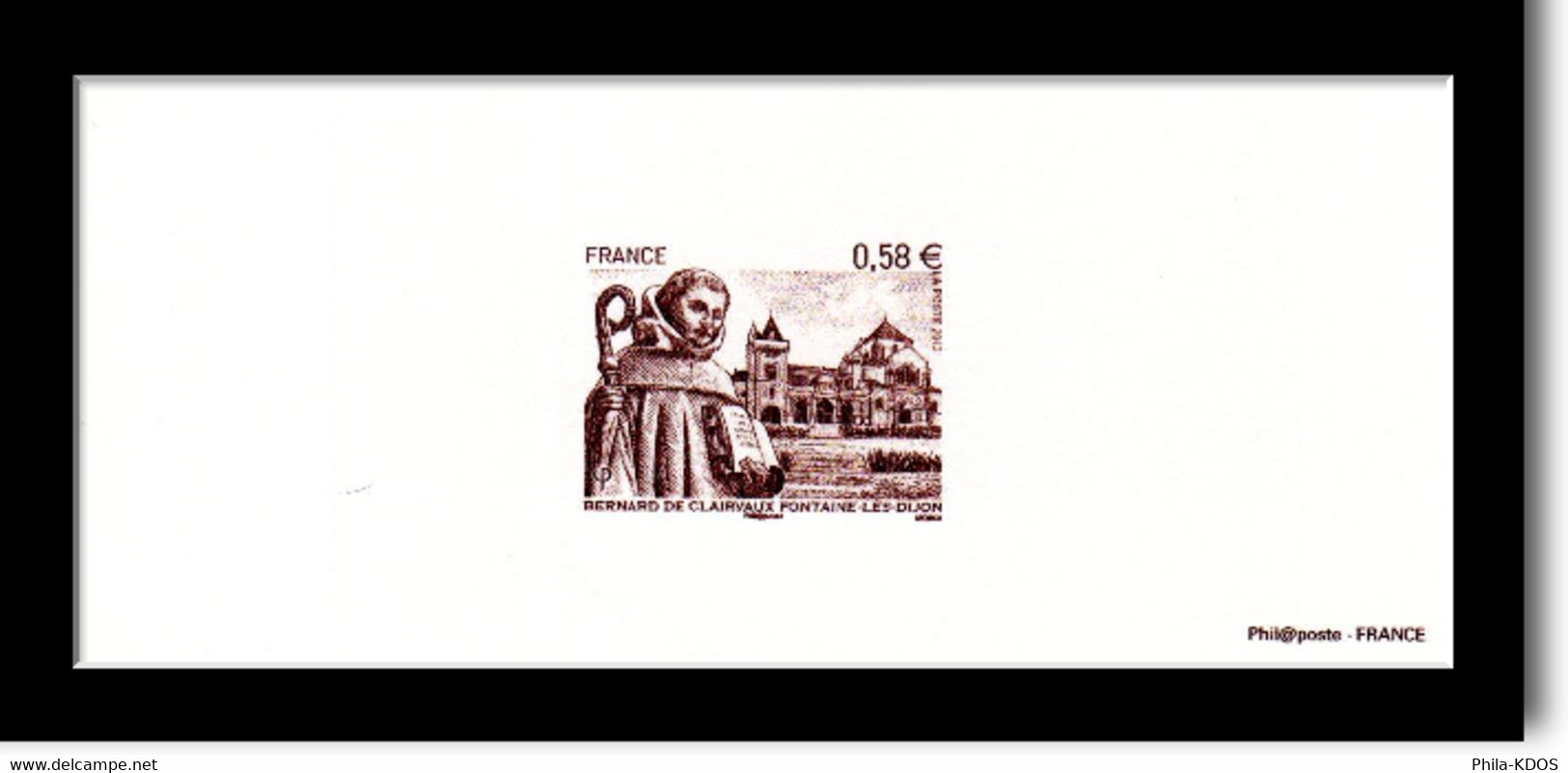 " BERNARD DE CLAIRVAUX  " Sur Gravure De 2013. N° YT 4802 En Parfait état ! - Documents Of Postal Services