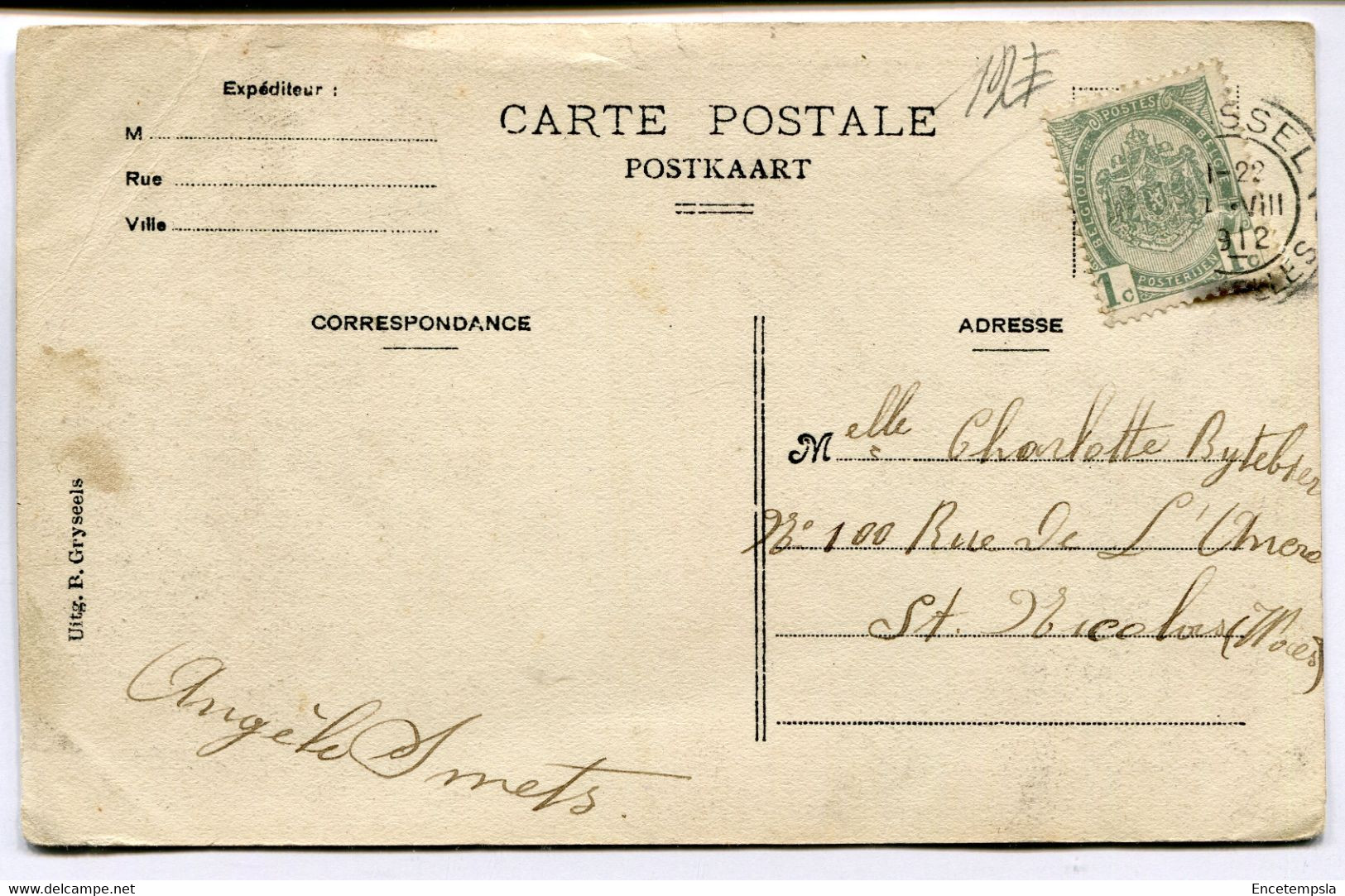 CPA - Carte Postale - Belgique - Strythem - Villa - 1912 (MO16791) - Roosdaal