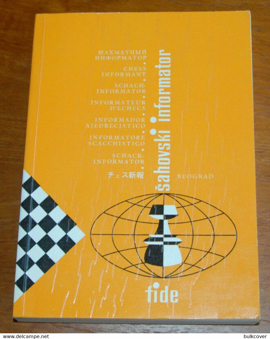 FIDE CHESS INFORMANT Vol.34 Of 1982 YUGOSLAVIA ŠAHOVSKI INFORMATOR SCHACH ECHECS AJEDREZ XADREZ SCACCHI SJAKK ШАХМАТЫ - 1950-Aujourd'hui