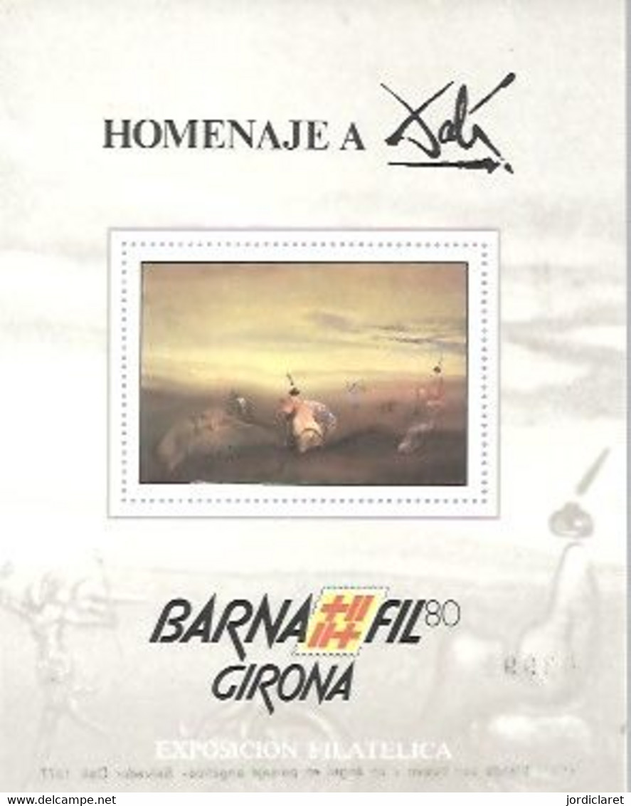 BARNAFIL  1980 GIRONA SALVADOR DALI - Feuillets Souvenir