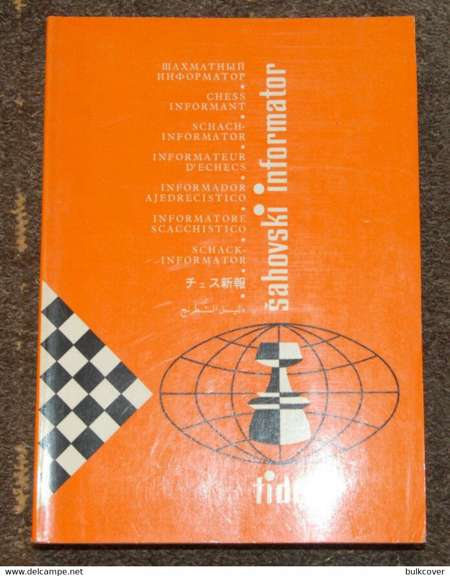 FIDE CHESS INFORMANT Vol.46 Of 1988 YUGOSLAVIA ŠAHOVSKI INFORMATOR SCHACH ECHECS AJEDREZ XADREZ SCACCHI SJAKK ШАХМАТЫ - 1950-Aujourd'hui