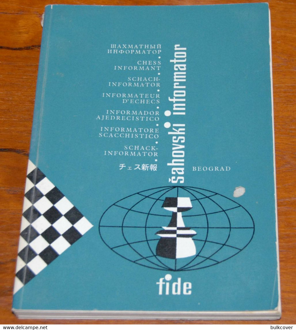 FIDE CHESS INFORMANT Vol.24 Of 1978 YUGOSLAVIA ŠAHOVSKI INFORMATOR SCHACH ECHECS AJEDREZ XADREZ SCACCHI SJAKK ШАХМАТЫ - 1950-Hoy