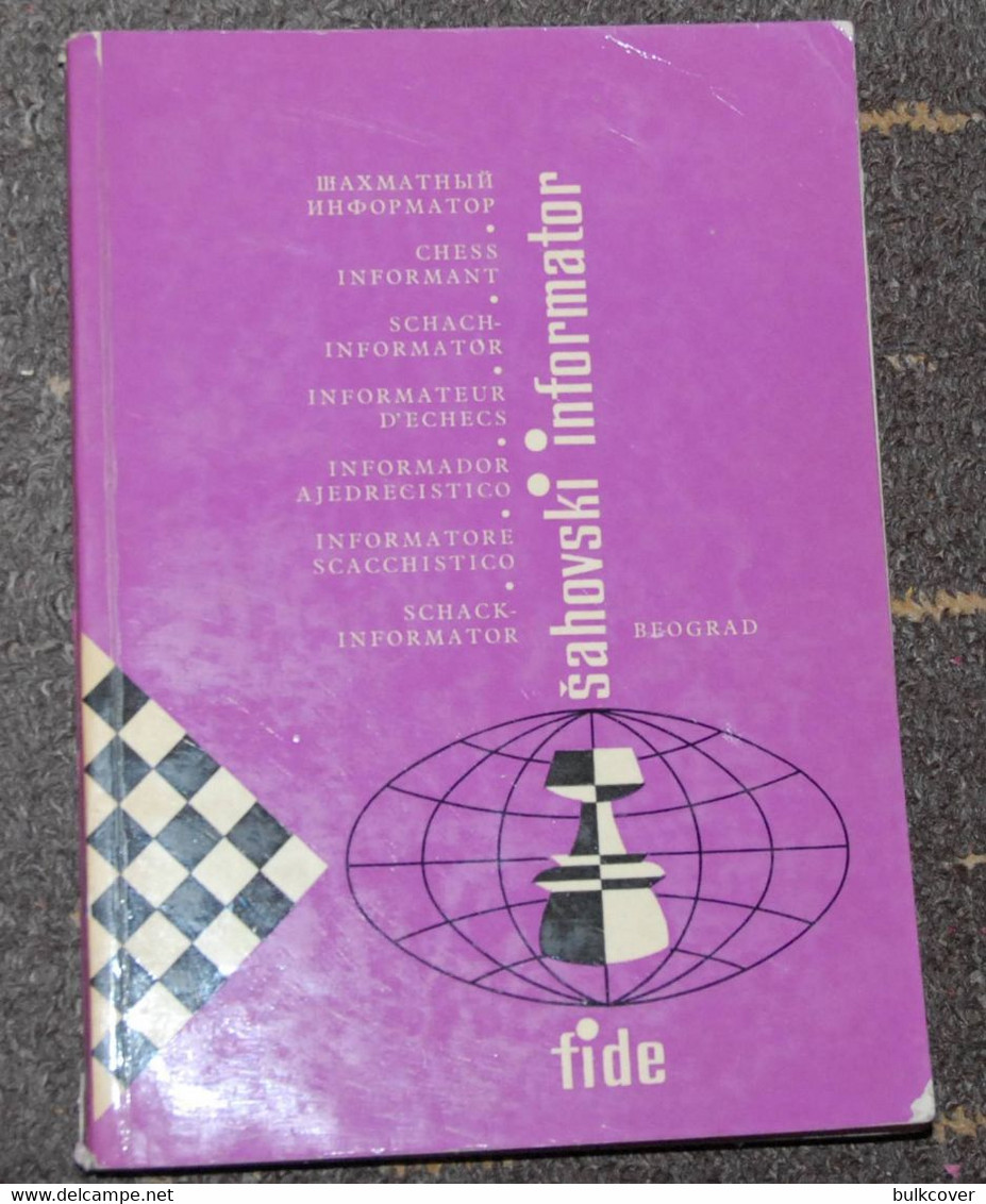 FIDE CHESS INFORMANT Vol.22 Of 1977 YUGOSLAVIA ŠAHOVSKI INFORMATOR SCHACH ECHECS AJEDREZ XADREZ SCACCHI SJAKK ШАХМАТЫ - 1950-Aujourd'hui