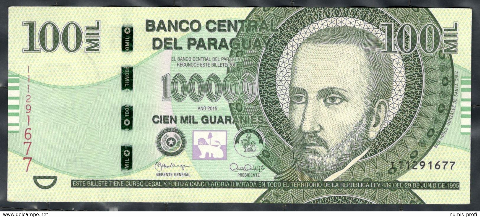 Paraguay - 100000 Guaranies 2015 - Pick 240b - Paraguay