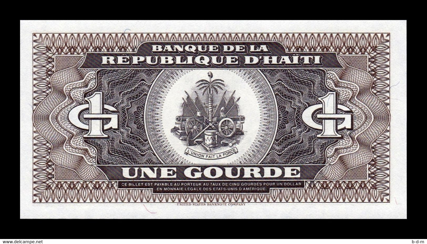 Haiti 1 Gourde 1989 Pick 253 SC UNC - Haïti