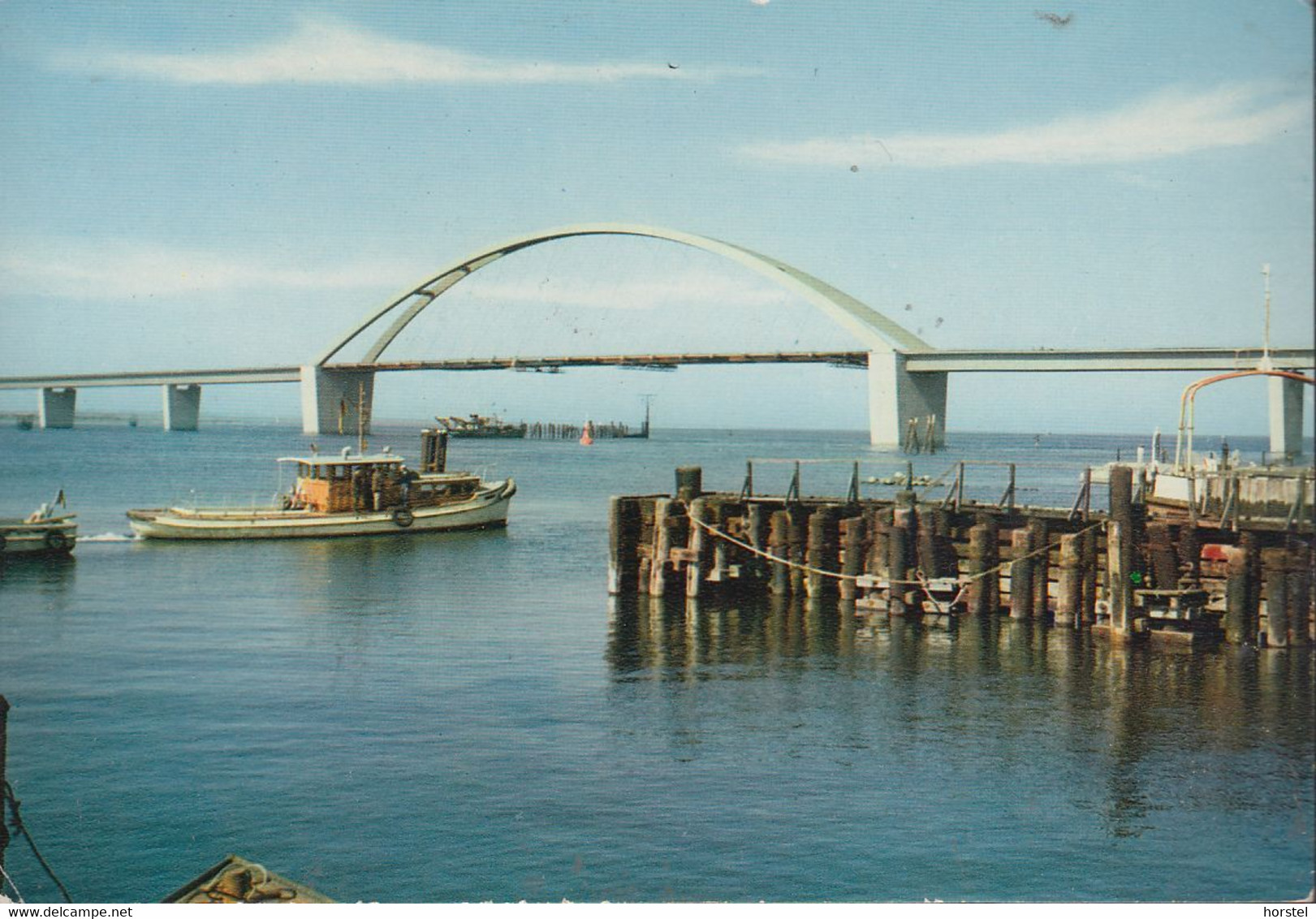 D-23769 Insel Fehmarn - Fehmarnsund-Brücke In Bau - Motorboot - Fehmarn