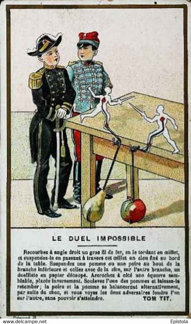 ► CHROMO Militaria - Jeux De Table De Duel - Chocolat Duroyon & Ramette - Cambrai - Duroyon & Ramette