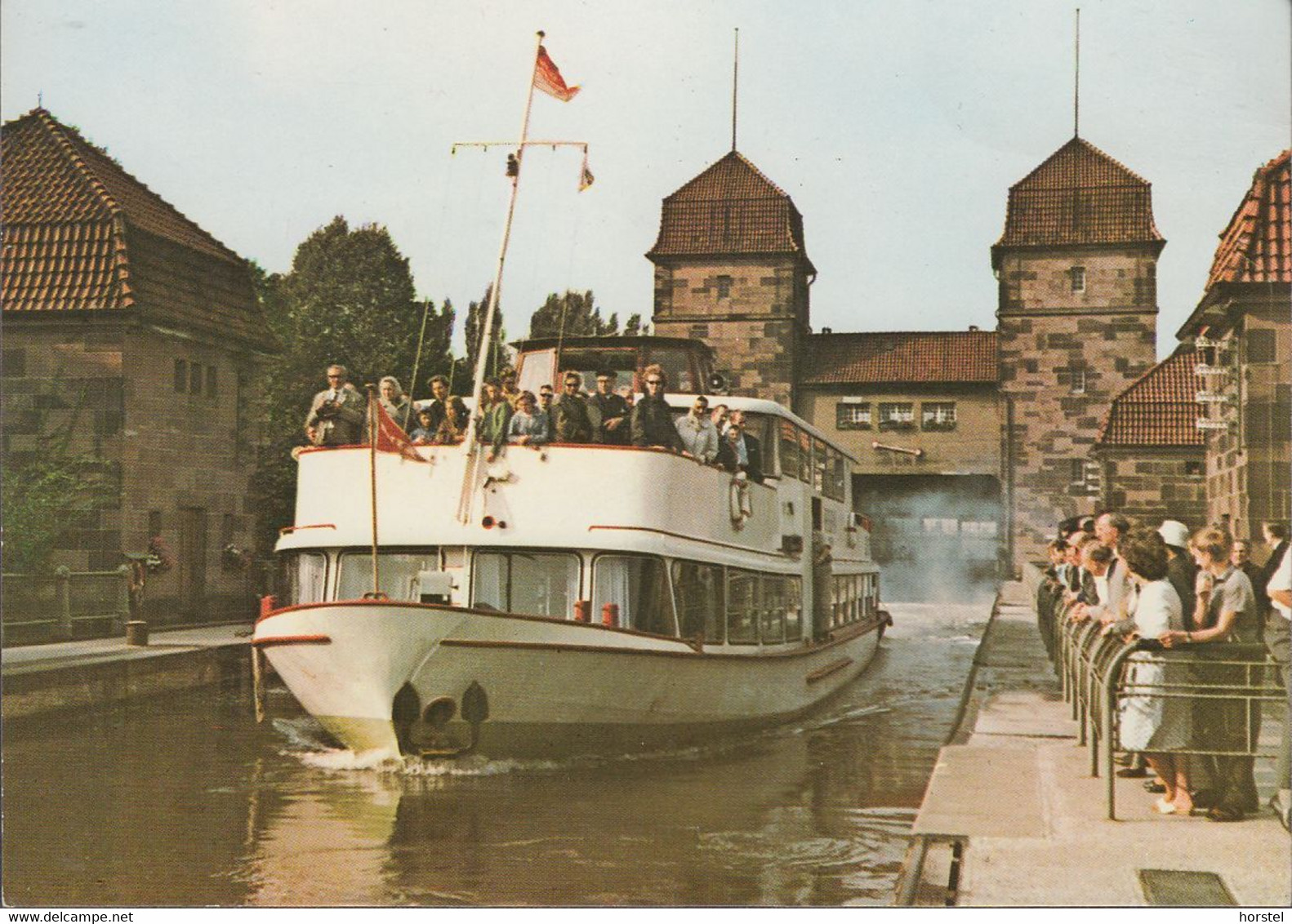 D-32423 Minden - Weser - Schachtschleuse - Dampfer "Helena" - Minden