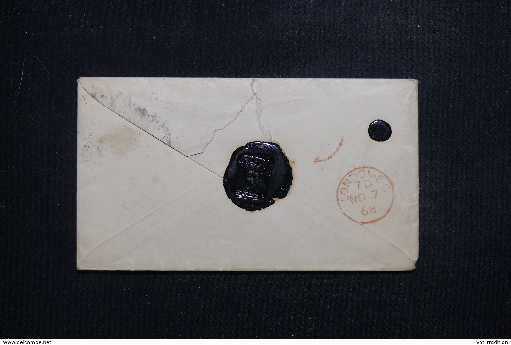 ROYAUME UNI - Enveloppe Cachetée De Pontefract Pour Londres En 1868 - L 97426 - Cartas