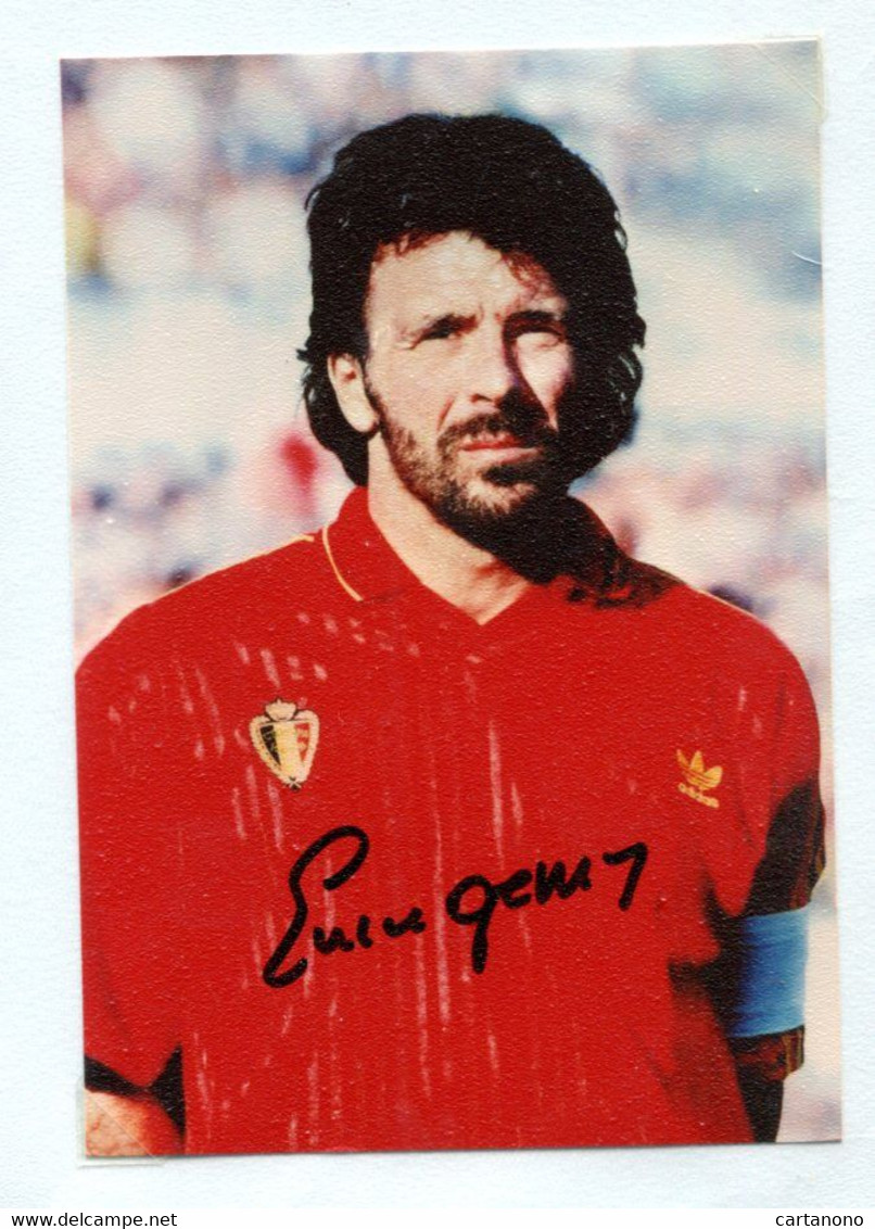 FOOTBALL - ERIC GERETS [ Belgique, Entraineur De L'Olympique De Marseille] Signature Autographe Sur Photo 10 X 14 Cm - Sportspeople