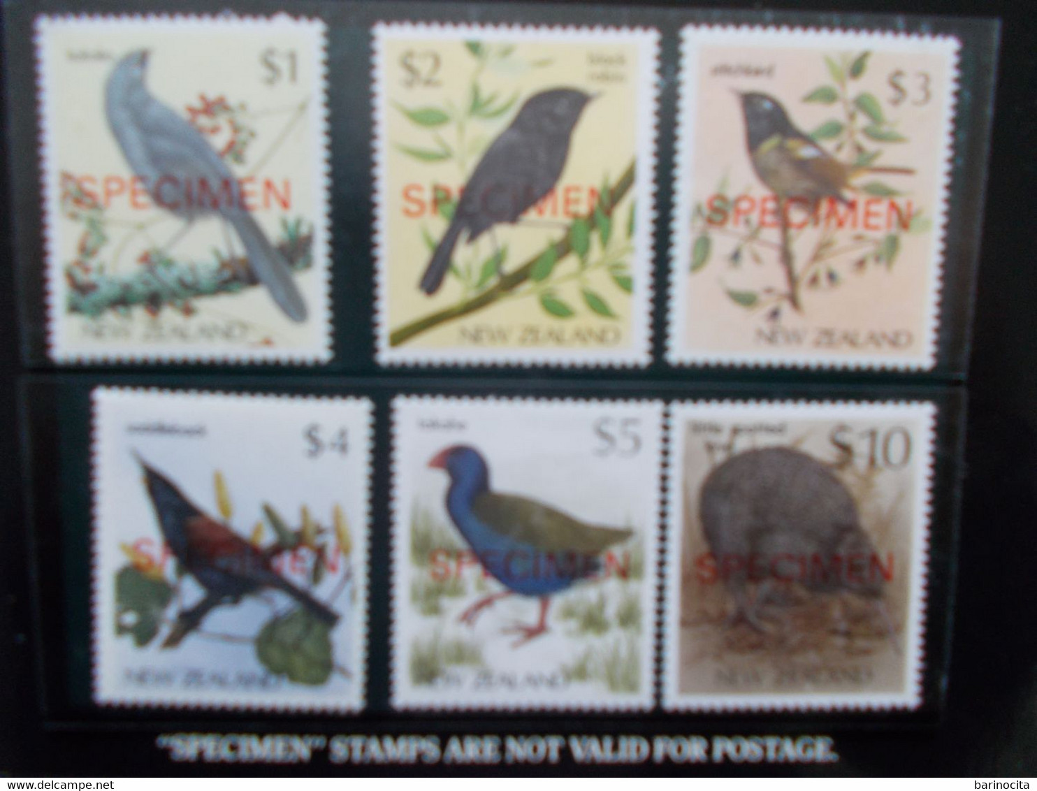 NOUVELLE - ZELANDE  - TIMBRES SPECIMEN     OISEAUX   Année 1990 Dans Sa Pochetre D'origine  VOIR  PHOTO ( 1 ) - Abarten Und Kuriositäten